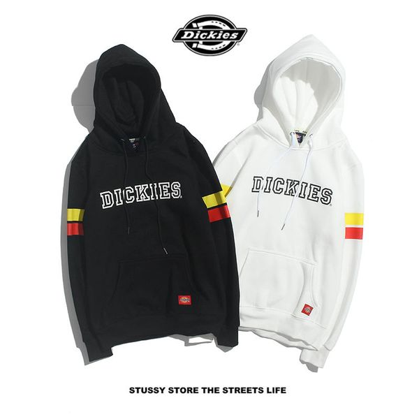 

designer hoodie mens hoodies striped letters brand hoodie plus velvet sweater designer clothing men and women streetwear, Black