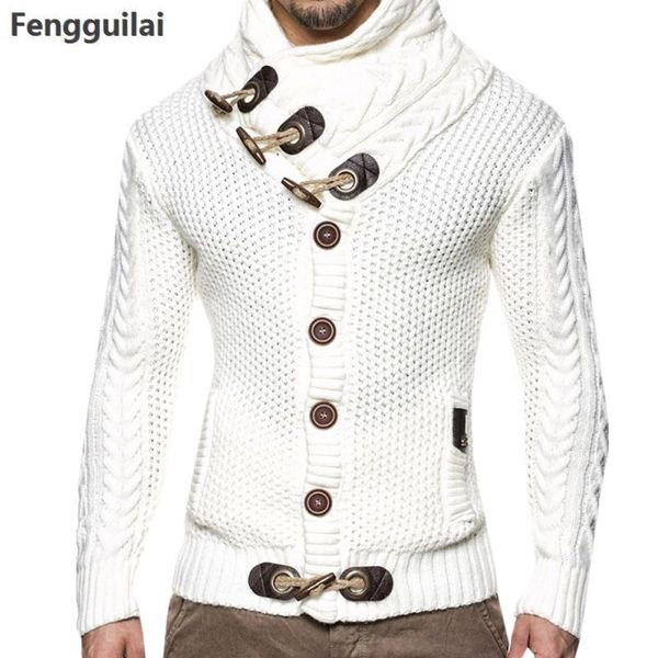 

autumn winter fashion casual cardigan sweater coat men loose fit 100 %terylene warm knitting clothes sweater coats men 4xl y1892109, White;black