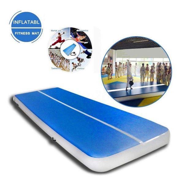 

6x1x0.2m air track tumbling mat, inflatable gymnastics airtrack floor mat electric air pump