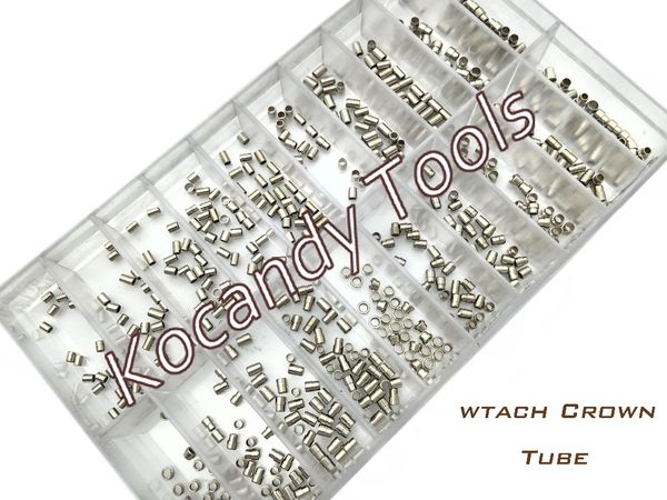 

wholesale-stainless steel mixed sizes watch case tubes, pipes for waterproof crown assortment 580 x