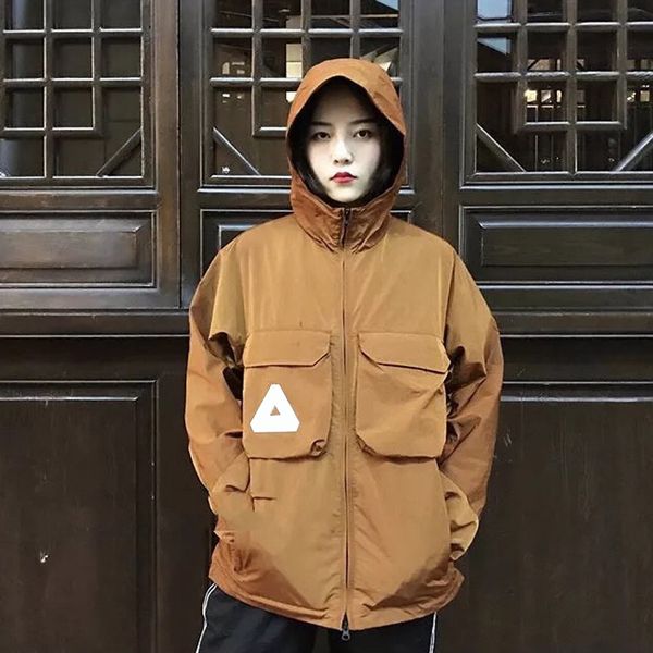 

18SS PAL логотип Карманная куртка роскошные молнии куртка Мужчины Женщины мода шить