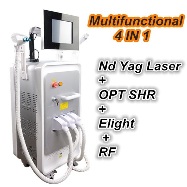 

ipl vascular removal machine nd yag laser hair removal machine tattoo remover device elight rf skin rejuvenation, Black