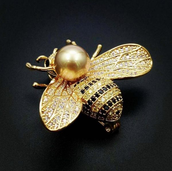 Bumblebee Broche De Esmalte Esmalte Asa Inseto Chapéus Lenço Clips Acessórios Mulheres Homens Boutonniere Animal Broches