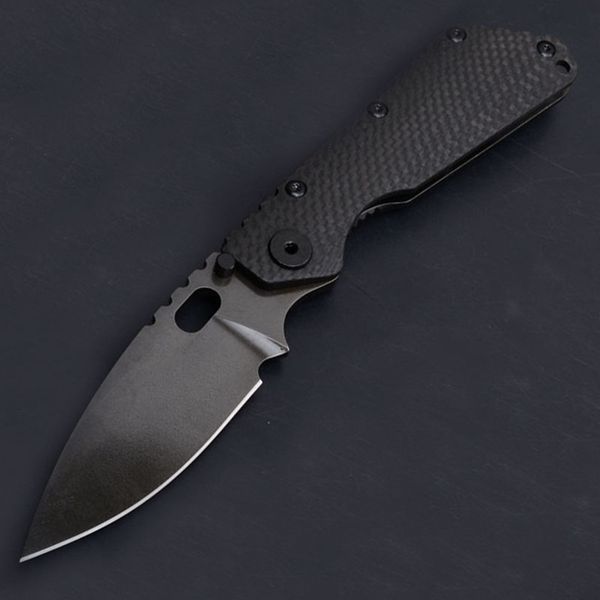 

Newest Outdoor Tool Folding Pocket Knife Strider D2 60HRC Blade Carbon Fiber Handle EDC Utility Survival Camping Gear Tactical Knives P467F