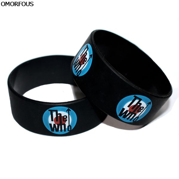 

1pc rock band the who silicone bracelets fans gift, Golden;silver