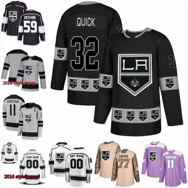 

New Season Los Angeles Kings Jersey 10 Michael Amadio 76 Jonny Brodzinski 77 Jeff Carter 19 Alex Iafallo 11 Anze Kopitar Hockey Jerseys