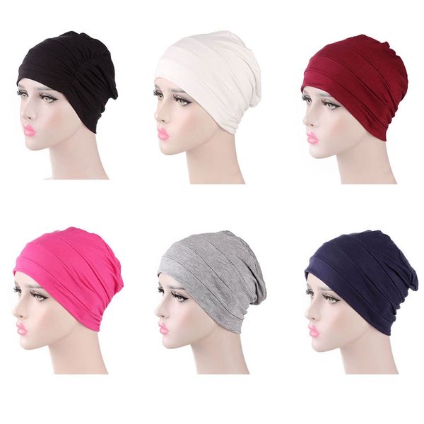 

new fashion cotton cap for cancer hair loss sleeping cap chemotherapy hat full-headed hat, Silver