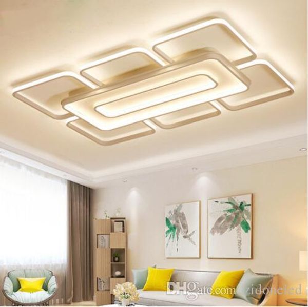 

modern ultra thin led ceiling light postmodernist art square ceiling chandeliers for living room bedroom kitchen home light fixtures