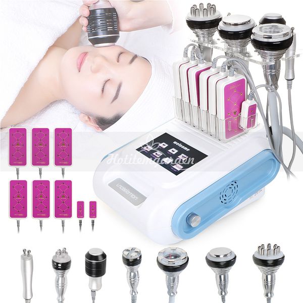 

8in1 multifunction portable vacuum machine vaccuum cavitation rf slimming pn micro current beauty equipment for face body