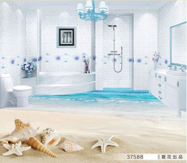 

self-adhesive wallpaper beach starfish 3d floor floor wallpapers for living room