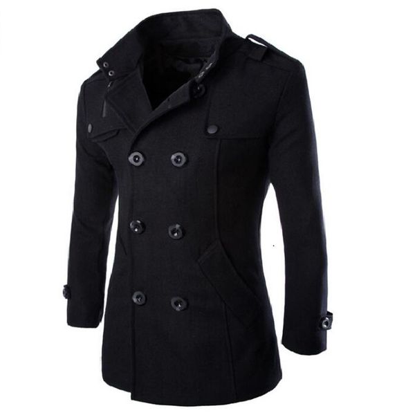 Von Großhandel Windjacke Stil Dicker Kostüm Solid Black Itcdepartmentstores Winterjacke Trenchcoat Männer Mantel Englisch BodreWxC