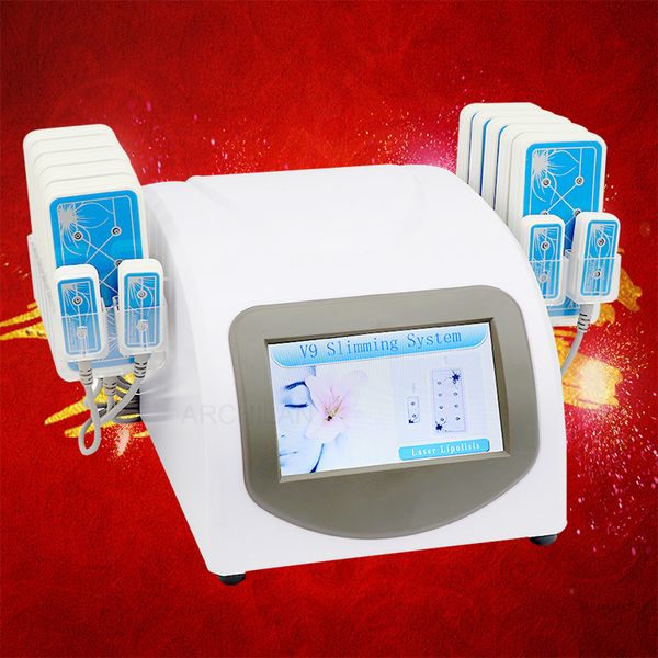 

portable weight loss machine 14 pads low level laser therapy diode lipo laser slimming machine dhl ing
