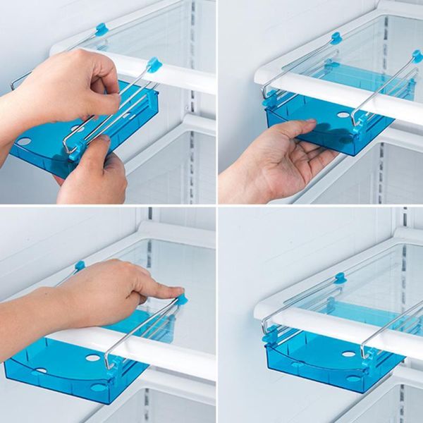 

slide fridge er refrigerator shelf storage rack holder space saver kitchen storage