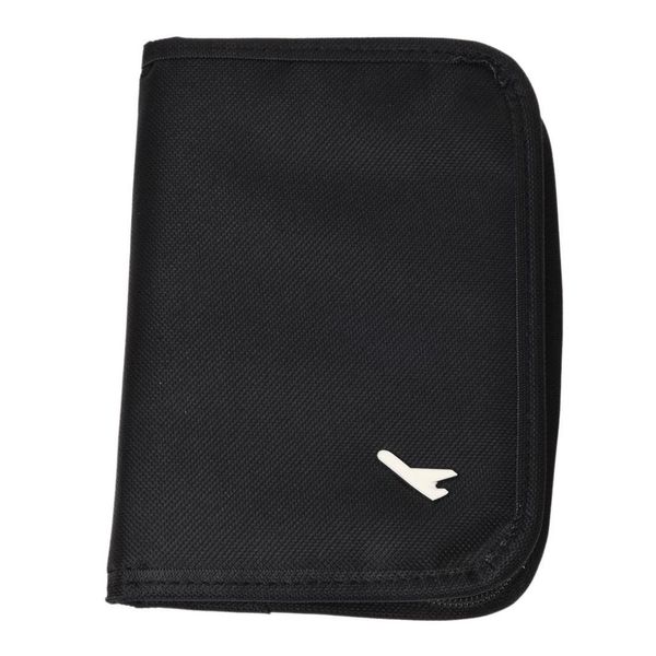 

unisex multifunctional canvas clutch bag wallet card passport holder black, Red;black