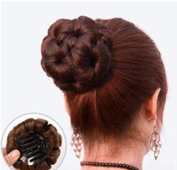 Multicolour Simple Siput 9 Flowers Hair Comb Bun Maker Bud Like