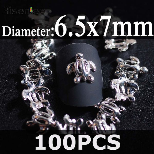 

3d silver turtle shape design rivet punk hip hop style fashion charm diy mobile phone shell art decoration tools, Silver;gold