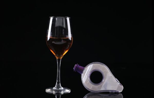 Neue Mini Transparent Acryl Wein Decanter Rotwein Belüften Ausgießer Decanter Wein Zubehör Werkzeuge A5322