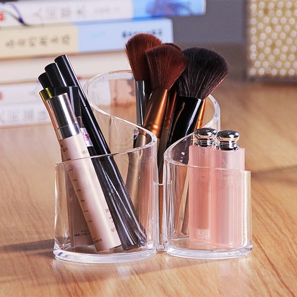 

acrylic organizer makeup brush holder cosmetic eyeliner lipstick display rack maquillage accessor jewelry storage box for gift