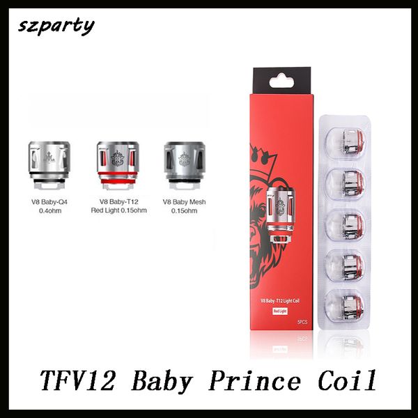 

TFV12 Детские принц-катушки V8 Baby-Q4 V8 Baby Mesh V8 Baby-T12 Light T12 Катушки Головки, совместимые с TFV8 Детские зверобойные катушки DHL Free