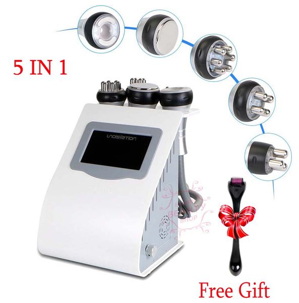 

latest 5in 1 unoisetion cavitation ultrasound 40k radio frequency rf multipolar vacuum pn weight loss pn hyperthermia