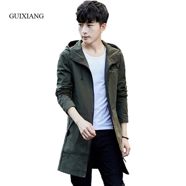 

new arrival spring and autumn style men boutique trench coat fashion casual zippers thin solid jacket overcoat large size -4xl, Tan;black