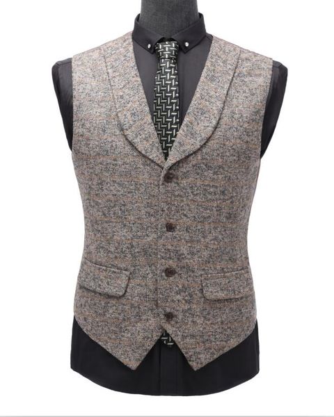 

men's fashion velvet plaid checked casual business suit vest waistcoat, Black;white