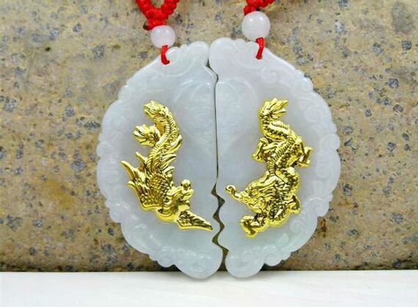 

discount dragon new design necklace pendants jade 2 pieces, Silver