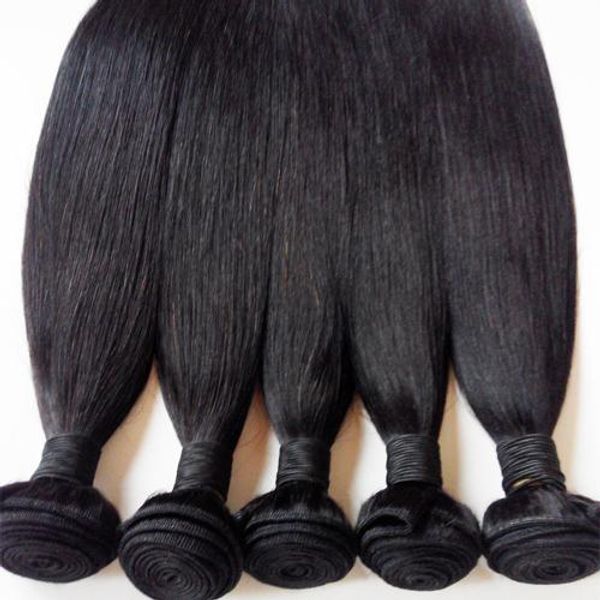 

brazilian virgin hair bundles malaysian peruvian mongolian indian remy extension straight 3pcs russian european human weft factory direct sa, Black