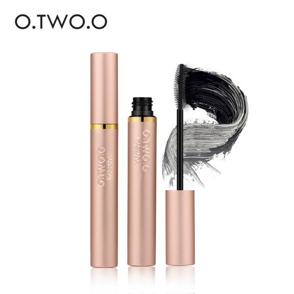 O.TWO.O Ciglia in fibra 3D Mascara allungante spesso Ciglia lunghe nere Estensione ciglia Ciglia Pennello Trucco Pro Eye-Cosmetici