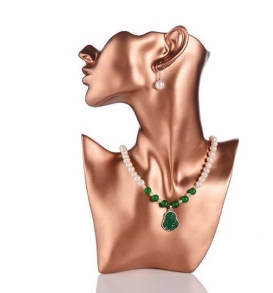 

new arrival fashionable necklace holder necklace mannequin torso sale, Khaki
