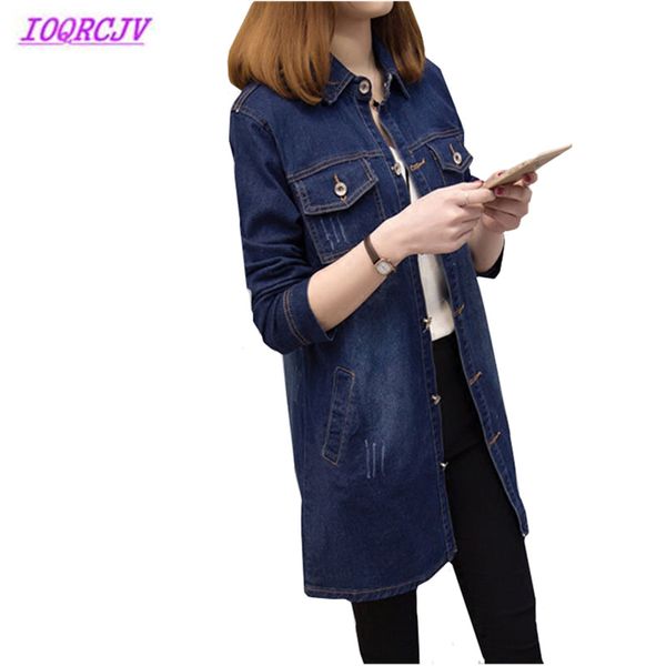 

large size spring denim coats women's medium length trench coat elasticity plus size 5xl long sleeve loose jeans shirt coat b051, Tan;black