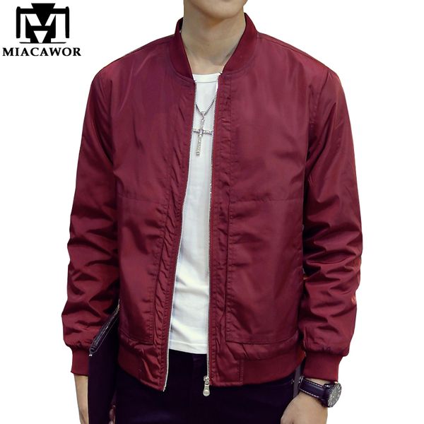 

new men bomber jacket autumn men coats veste homme solid casual outerwear jaqueta masculina plus size 4xl j465, Black;brown