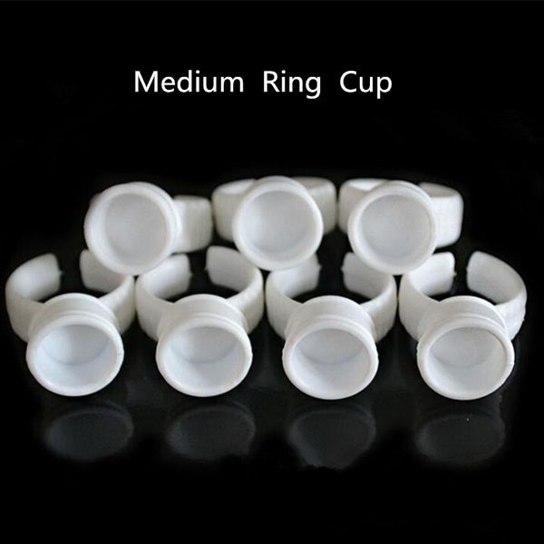 

500 pcs medium permanent makeup disposable finger easy ring ink holders/cups tattoo accesories