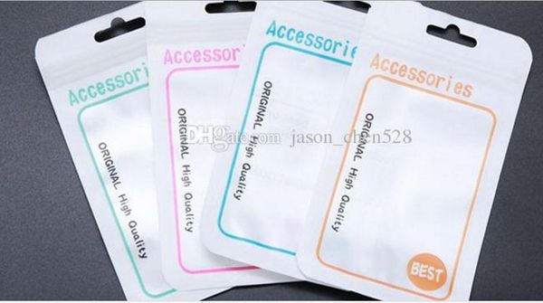 

Colour zipper pla tic retail bag package hang hole poly packaging for phone acce orie poly 10 5 15 8 14cm opp packing bag