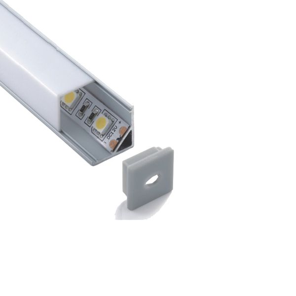 

300 x 2х комплектов / серии 90 градусов угла форма привела профиль типа света v привели профиль экструзии для гардеробных огней