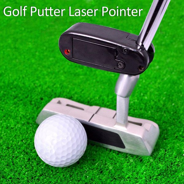 

black golf putter laser pointer putting training aim line corrector improve aid tool practice golf accessories