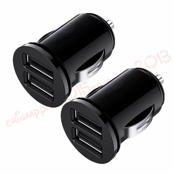 

мини-два порта USB зарядное 2.1A Автомобильный адаптер автоотключения для Iphone 7 8 х Sams