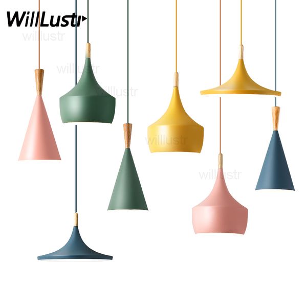 

willlustr macaron color beat light pendant lamp instrument suspension light l hall restaurant dinning room bar cafe hanging lighting