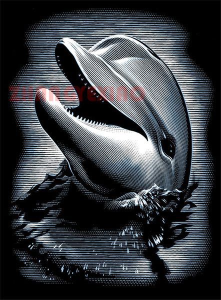 

diamond embroidery animal dolphin diy diamond painting cross stitch kit resin full round&square diamond mosaic home decoration aa0143