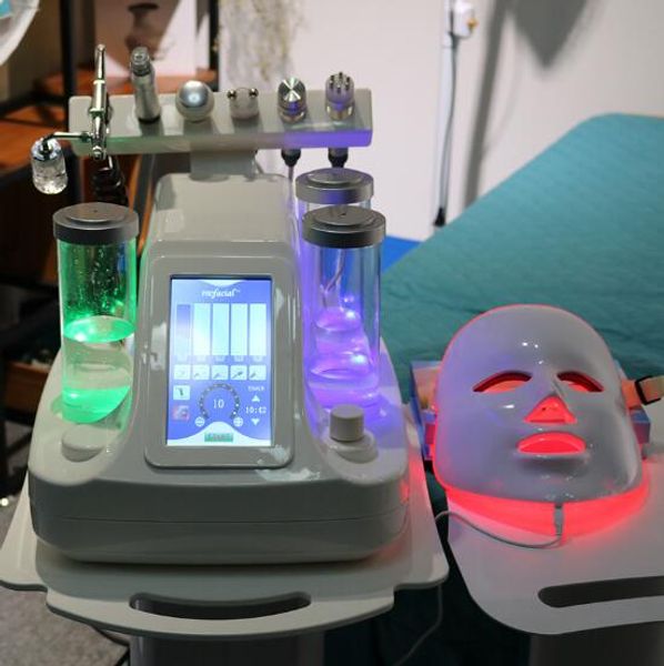 

5 6 7 in 1 bio rf cold hammer hydro microdermabra ion water hydra dermabra ion pa facial kin pore cleaning machine