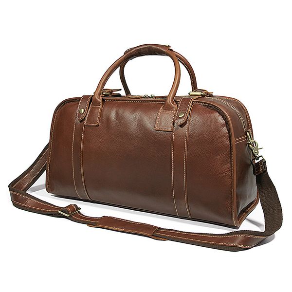 

men cowhide large capacity travel bag for man handbag 2018 male travel duffle weekend durable shoulder crossbody lapbags