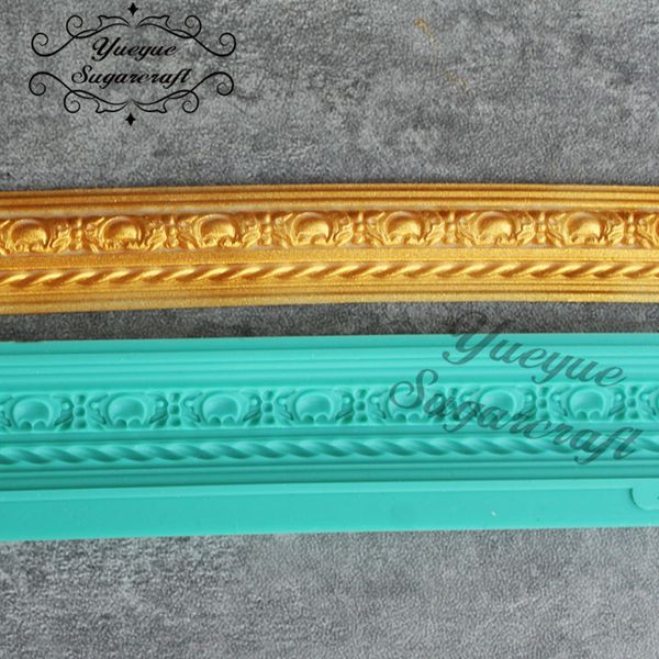 

yueyue sugarcraft boder silicone mold fondant mold cake decorating tools chocolate gumpaste