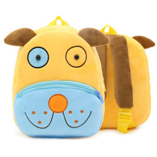 

velour backpack dog cartoon day pack small child style school bag kids packsack plush rucksack sport schoolbag outdoor daypack