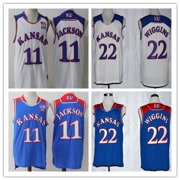 kansas jayhawks wiggins jersey