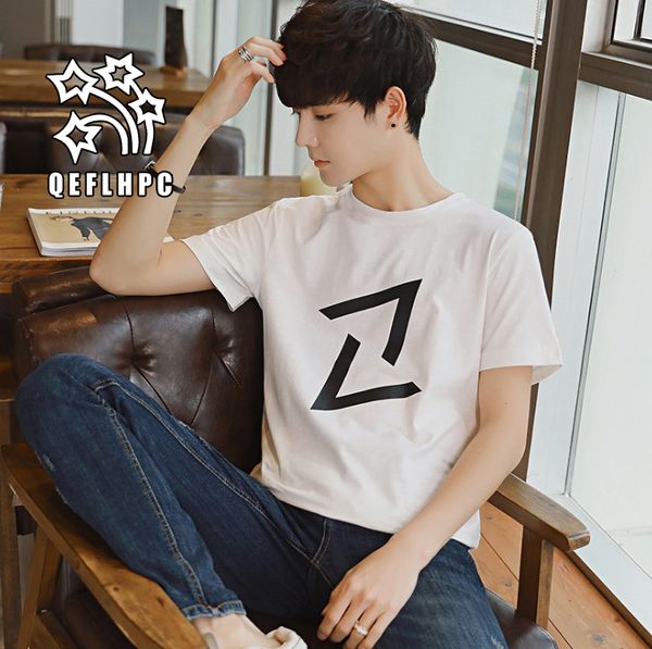 

man's t-shirt. short sleeve. spring summer autumn. casual fashion men's t-shirts. 95% cotton. men's tees. crew neck. men&#039, White;black