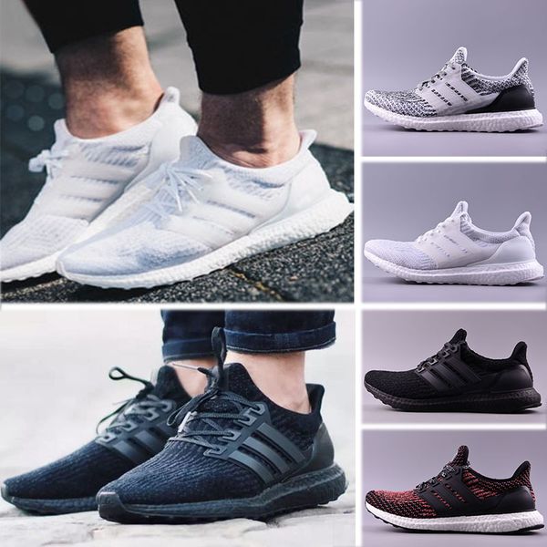 

Ultra 3.0 4.0 Тройной черный и белый Primeknit Oreo CNY Синий Серый Мужчины Женщины Кроссовки Ultra s ultra спортивные кроссовки