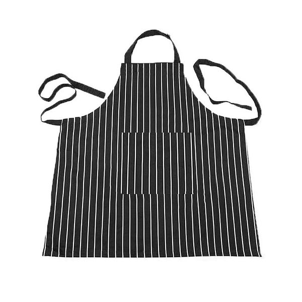 

hgho-kitchen baking ware zebra chalk stripes bib apron with pockets