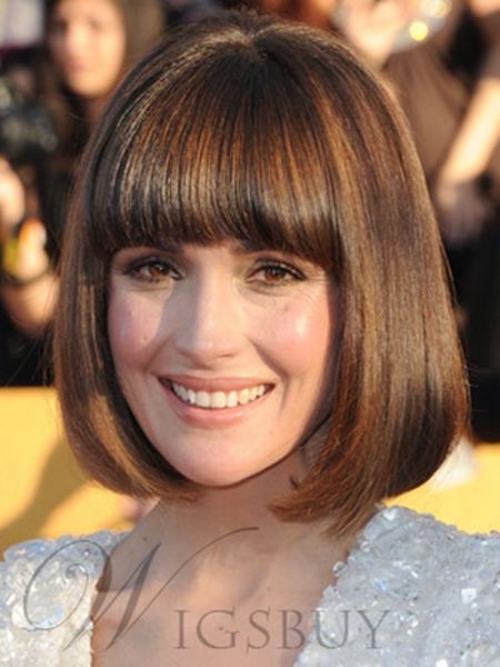 

10 inches women's cos quality brown wig synthetic hair wigs, Black;brown