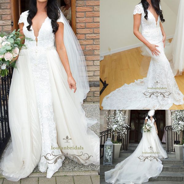 compre exquisito vestido de novia sirena de la más alta calidad