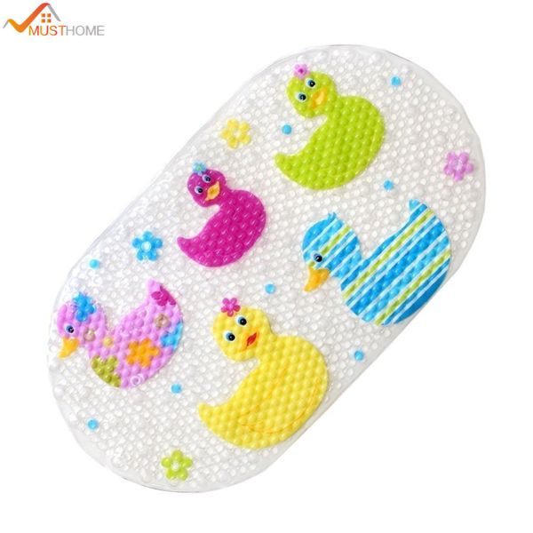 2019 39cmx69cm Duck Baby Kids Safety Tub Shower Non Slip Bath Mat